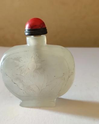 Antica tabacchiera cinese Snuff Bottle - giada nef