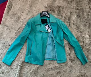 Giacca marciano Turchese vera pelle