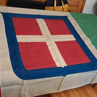 Bandiera Italiana con stemma Sabaudo