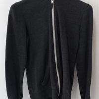 felpa grigia Alcott con zip, cappuccio e tasche 