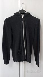 felpa grigia Alcott con zip, cappuccio e tasche 