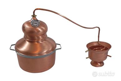 Alambicco da 23 litri in rame con serpentina