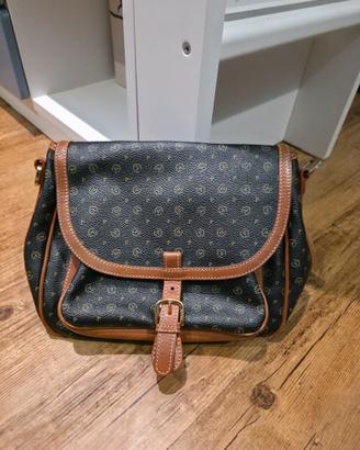 Borsa Pollini monogram nera e marrone