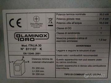 stufa a legna Laminox 30 kW