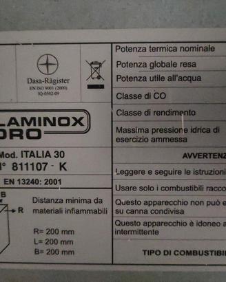 stufa a legna Laminox 30 kW