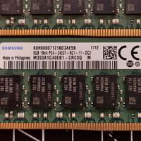 RAM 64GB (8x8Gb) Samsung ddr4 RDIMM - ecc 2400t