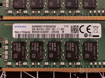RAM 64GB (8x8Gb) Samsung ddr4 RDIMM - ecc 2400t