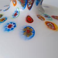 Plafoniera vintage in vetro di murano con murrine