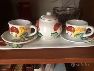 Set zuccheriera piu tazzine in coordinato