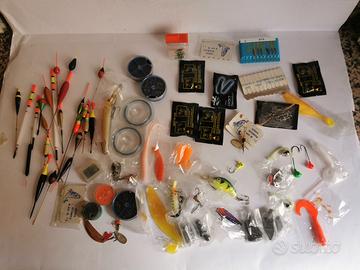 lotto pesca, 70 pezzi