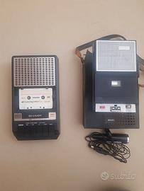 registratori vintage anni 70 Philips e Sharp