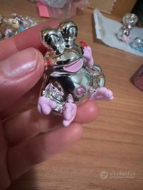 Bomboniere ranocchie rosa/argento