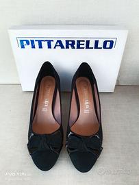 Décolleté Pittarello camoscio con fiocco tg. 38