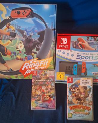 NINTENDO SWITCH + NINTENDO SWITCH SPORT + GIOCHI