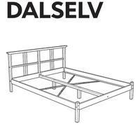 Ikea Dalselv Neiden struttura letto bed 160 x 200