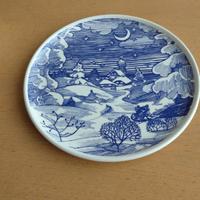 Piatto decorato natalizio