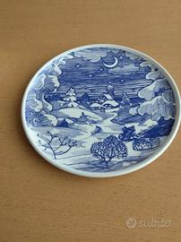 Piatto decorato natalizio