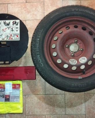 Ruota di scorta completa di kit 