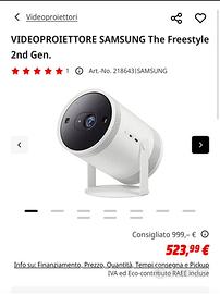 Videoproiettore samsung