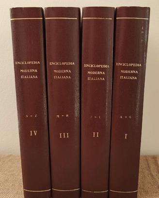 Enciclopedia Moderna Italiana Sonzogno 1935 4 Vol.