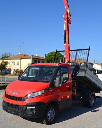 IVECO Daily 35C13 2.3 RIBALTABILE CON GRU HC38 A