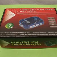 KVM switch PS2 Nilox U - per gestire 2 PC da unica