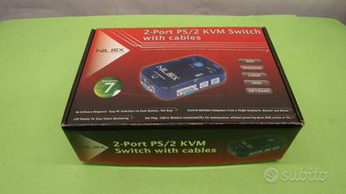 KVM switch PS2 Nilox U - per gestire 2 PC da unica