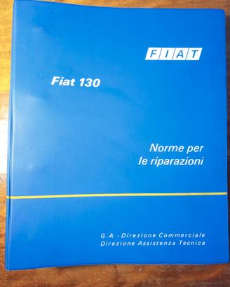  GRANDE MANUALE OFFICINA X AUTO FIAT 130 