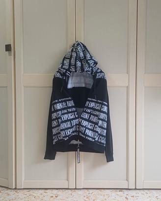 Felpa zip Parental Advisory nera S - Unisex
