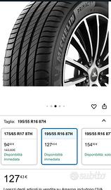 Gomme MICHELIN 195/55/R16 87H