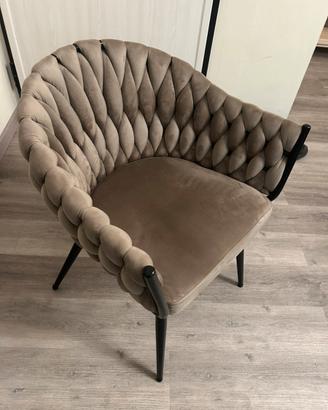 2 poltroncine grigio chiaro