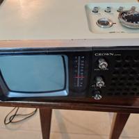 TV radio portatile marca CROW anni 70