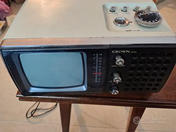 TV radio portatile marca CROW anni 70