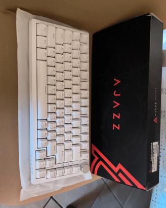 Ajazz AK820 Tastiera Meccanica 75% con Knob bianca
