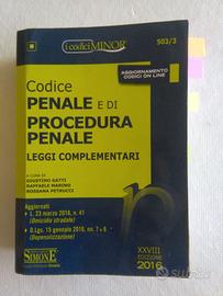 Libro Codice Penale e di Procedura Penale MINOR