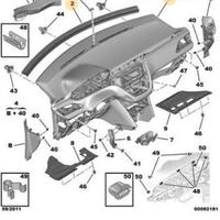 Plancia di bordo cruscotto peugeot 208