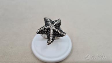 Anello Crivelli Stella Diamanti 1,70 Ct Tot in Oro