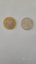 2 monete (lira italiana) 100 lire 1000lire