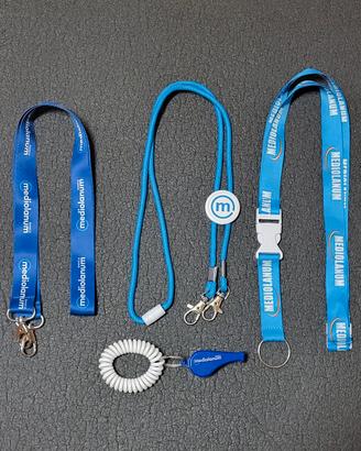 Kit Banca Mediolanum: Fischietto + 3 Portachiavi