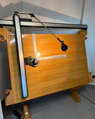 Tecnigrafo Neolt con base artigianale in legno