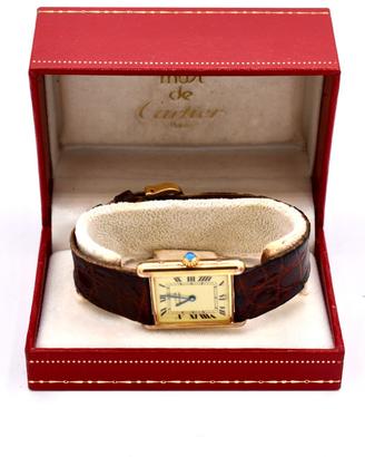 cartier tank must de grande vermeil orologio maxi