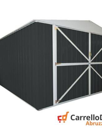 Box acciaio garage lamiera 360x600 21mq nero