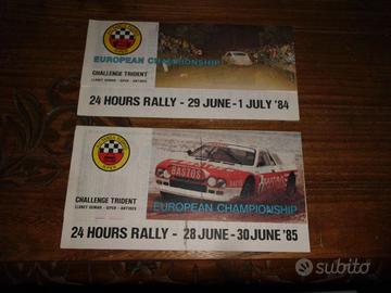 2x 24 heures Ypres  Rally 1984 1985 programmi