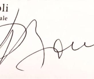 Autografo di Pippo Baudo