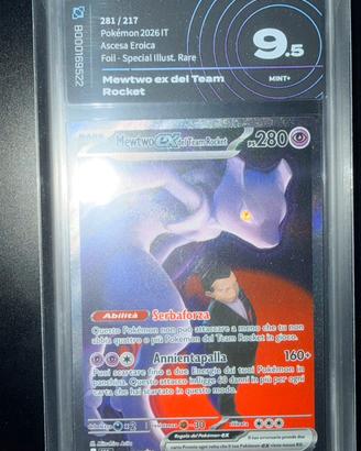 Pokémon mewtwo ex del team roket gradata 9.5