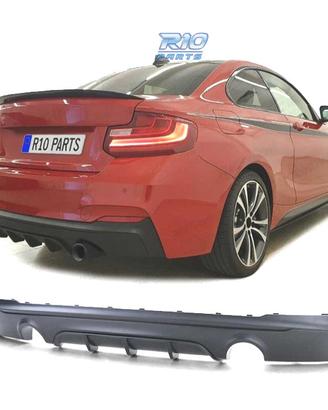 DIFFUSORE BMW F22 F23 LOOK M PERFORMANCE NERO OPAC