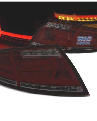 FANALI AUDI TT 06-14 FULL LED LIGHT BAR ROSSO FUMÉ