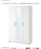 ARMADIO IKEA BRIMNES BIANCO