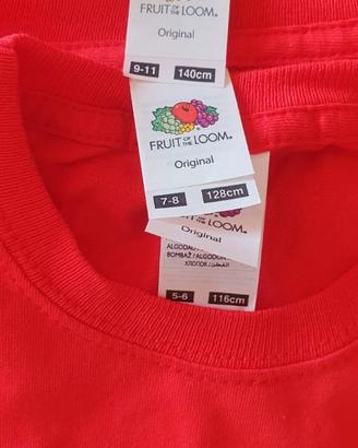 T-shirt Fruit of the Loom Bambino/Adulto