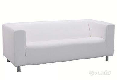 divanetto 2/3 posti KLIPPAN Ikea bianco similpelle